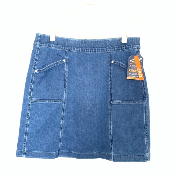 Jag Jeans Denim Pull On Skirt Skort 